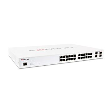 FS-424E-POE - Fortinet FortiSwitch 24-Ports 10/100/1000GBASE-T PoE+ Rack-mountable Network Switch with 4-Ports SFP+