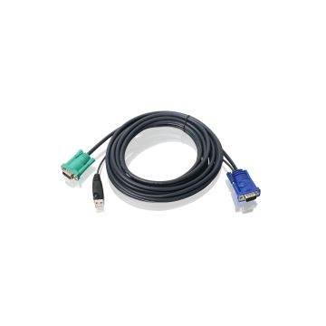 G2L5205U - Iogear Kvm Cable - 15 Pin Hd D-Sub (Hd-15);Usb - Male - 15 Pin Hd D-Sub (Hd-15) - Male