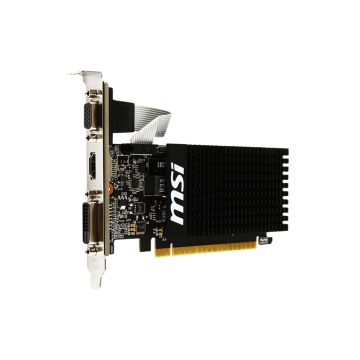G7101D3HP - MSI Nvidia GeForce GT 710 LP 1GB DDR3 64-Bit PCI-Express 2.0 1x DL-DVI-D 1x D-SUB 1x HDMI Graphics Card