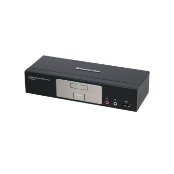 GCS1932 - Iogear 2-Port Displayport 1.2 Kvmp Switch With Usb 3.1 Gen1 Hub And Audio (Taa Complian