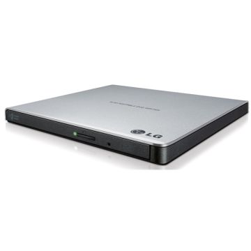 GP65NS60 - LG External Slim DVDRW 8X USB 9.5mm Silver with Cyberlink Software