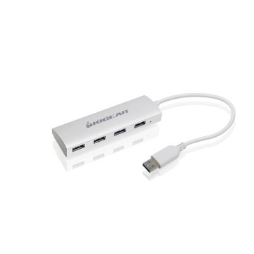 GUH304P - Iogear Met(Al) P4P Hub, 4-Port Usb 3.0 Powered Hub With Aluminum Chassis