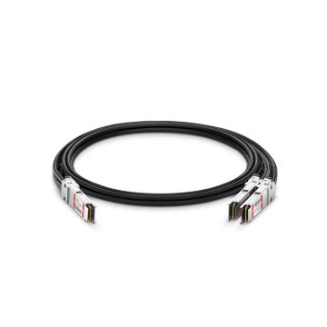 H2P6G - Dell 2M 200GbE QSFP28-DD to 2x QSFP28 Passive Direct Attach Breakout Cable
