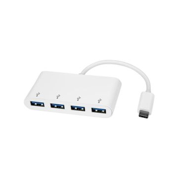 HB30C4ABW - StarTech AC 4-Port USB 3.0 Hub USB-C to 4x USB-A Bus Powered White