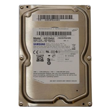 HD154UI/Y - Samsung EcoGreen F2 1.5TB 5400RPM SATA 3Gbps 32MB Cache 3.5-inch Internal Hard Drive (Refurbished)