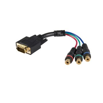 HD15CPNTMF - Startech 6In Hd15 To Component Rca Breakout Cable Adapter - M/F