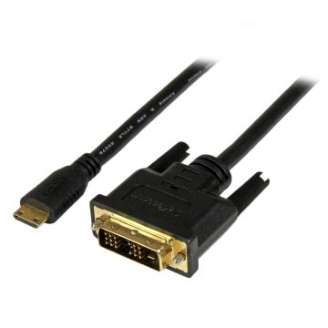 HDCDVIMM2M - Startech 2M/6.6Ft Mini Hdmi Male To Dvi-Digital (24-Pin) Male Cable; Full Hd 1920X1200P 6