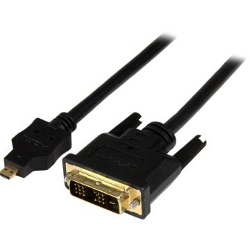 HDDDVIMM2M - Startech 6.6Ft/2M Micro Hdmi To Dvi-D (24-Pin) Cable (M/M); Full Hd 1920X1200P 60Hz/1080P
