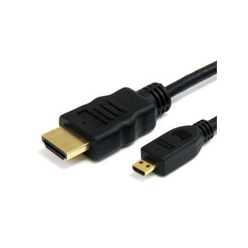 HDMIADMM6 - StarTech Cable 6ft High Speed HDMI to HDMI Micro CBL w Ethernet M M