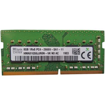 HMA81GS6JJR8N-VK - Hynix 8GB 2666MHz DDR4 PC4-21300 CL19 260-Pin SODIMM 1.2V Single Rank Memory Module