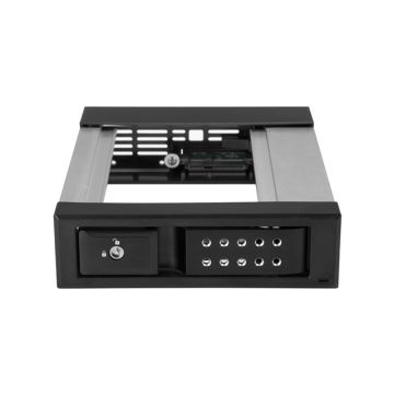 HSB1SATSASBA - StarTech AC MO Racks 5.25 to 3.5SATA SAS Hot Swap Bay Trayless