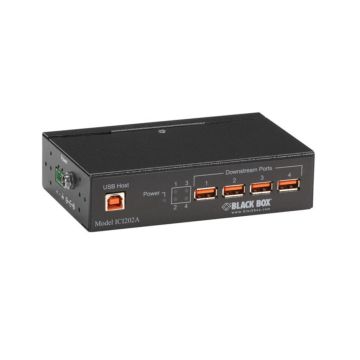 ICI202A - Black Box Industrial Usb 2.0 Hub With Isolation - 4-Port, Gsa, Taa