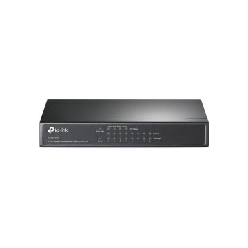 IDJIF991E9 - TP-Link PoE Switch Gigabit 8 Port | 4 Port PoE 55W | 802.3af Compliant | Shielded Ports | Traffic Optimization | Plug and Play | Sturdy Metal (TL-SG1008P)