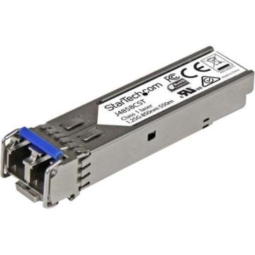 J4858CST - StarTech 1Gbps 1000Base-SX Multi-Mode Fibre 550m 850nm Duplex LC Connector SFP (Mini-GBIC) Transceiver Module for HP J4858C Compatible