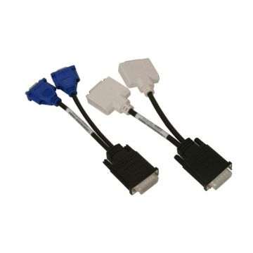 J9256 - Dell DMS-59 DVI and VGA SPLITTER Y CableS Kit for nVidia VIDEO Card