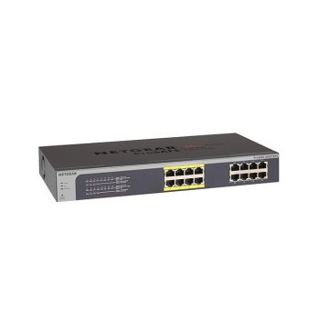 JGS516PE - Netgear 16-Ports 10/100/1000BASE-T Ethernet Rack-mountable Managed Plus Switch