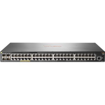 JL256AR#ABB - HP Aruba 2930F 48-Ports 1 GbE PoE+ Rack Mountable Network Switch with 4-Ports SFP+