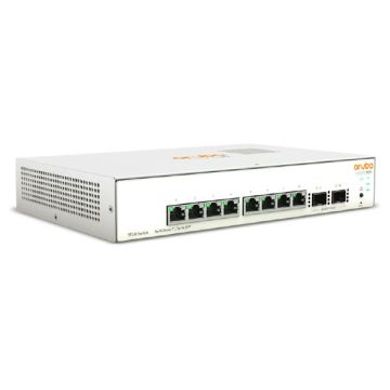 JL680A - HPE Aruba 1930 Series 8-Ports 10/100/1000BASE-T Ethernet Layer 2+ Desktop Smart Managed Network Switch with 2-Ports SFP