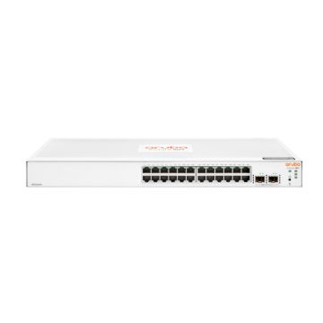 JL812A#ABA - HP Aruba 24-Ports 10/100/1000BAS-T Ethernet Layer 2 Rack-mountable Network Switch with 2-Ports SFP