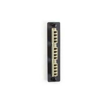 JPM455B-R2 - Black Box Low-Density Multimode Fiber Adapter Panel - Ceramic Sleeve, (6) Lc Duplex, Beige
