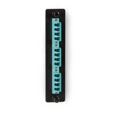JPM456C - Black Box Low-Density 10G Multimode Fiber Adapter Panel - Ceramic Sleeve, (6) Lc Duplex, A