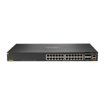 JW229A - HPE Aruba 6200F 24G Class4 PoE 4SFP+ 370W Switch - switch - 28 ports - managed - rack-mountable JL725A