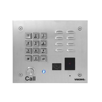 K-1775-IP - Viking VoIP Video Entry Phone with Keypad and Card Reader 
