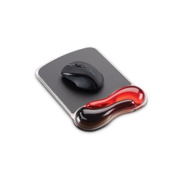 K62402AM - Kensington AC Duo Gel Mouse Pad Wrist Rest Red