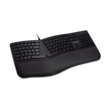 K75400US - Kensington Computer Pro Fit Ergo Wired Keyboard - Keyboard - Qwerty - Wired - Usb - Black