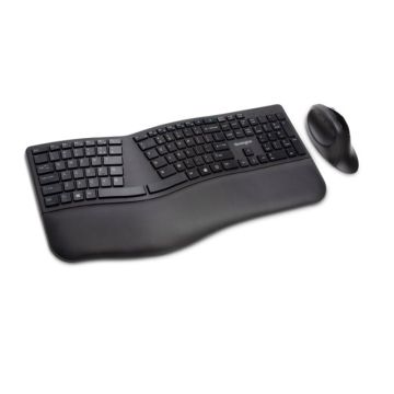 K75406US - Kensington KM Pro Fit Ergo Wireless Keyboard and Mouse Black