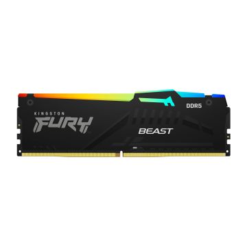 KF548C38BBA-8 - Kingston Fury Beast RGB 8GB 4800MHz DDR5 PC5-38400 Non-ECC CL38 288-Pin DIMM 1.1V Single Rank Memory Module