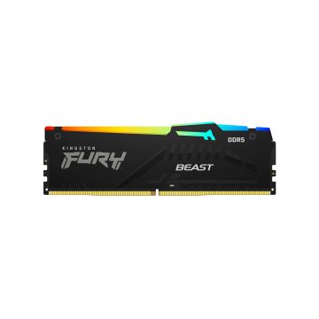 KF552C36BBEA-8 - Kingston Fury Beast RGB 16GB 5200MHz DDR5 PC5-41600 Non-ECC CL36 288-Pin DIMM 1.25V Single Rank x16 Memory Module