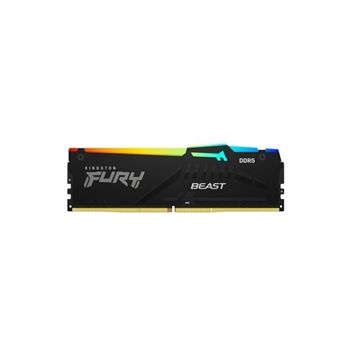 KF552C40BBAK2-16 - Kingston Fury Beast RGB 16GB (2x 8GB) 5200MHz DDR5 PC5-41600 Non-ECC CL40 288-Pin DIMM 1.25V Single Rank x16 Memory Module