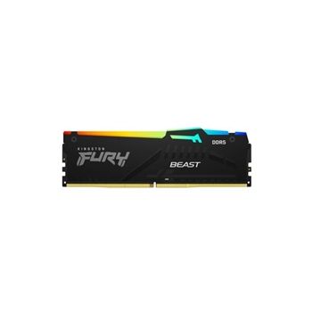 KF552C40BBAK2-64 - Kingston Fury Beast RGB 64GB (2x 32GB) 5200MHz DDR5 PC5-41600 Non-ECC CL40 288-Pin DIMM 1.25V Dual Rank x8 Memory Module