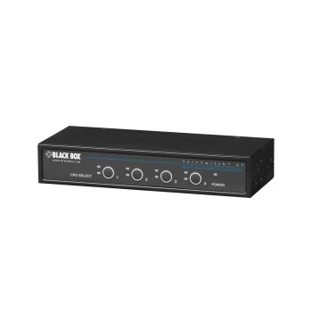 KV7024A - Black Box Kvm Switch - 4-Port, Single-Monitor, Vga, Ps/2, Desktop, Gsa, Taa