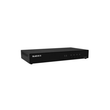 KVS4-2004D - Black Box Niap4 Secure Kvm Switch, Dual Head, 4-Port, Dvi-I, If Outside Tape Is Broken, Un