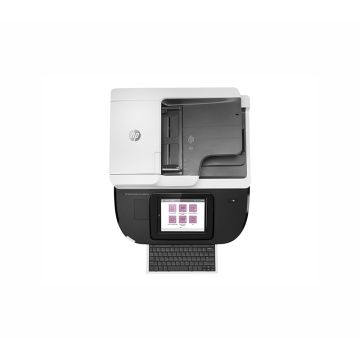 L2762A - HP Digital Sender Flow 8500 fn2 600 x 600 dpi 100 ppm USB, Ethernet 10.4 inch Touch Screen LCD Display Desktop Color Sheetfed Document Scanner