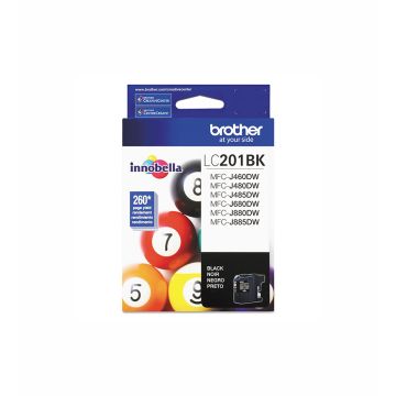 LC201BK - Brother Standard-Yield 260 Pages Black Toner Cartridge for MFC-J460DW MFC-J480DW and MFC-J485DW