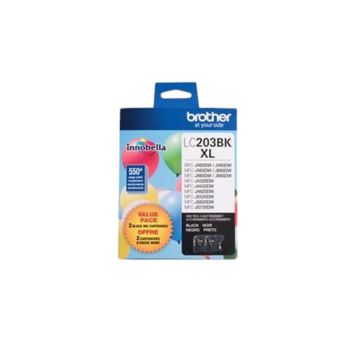 LC2032PKS - Brother High-Yield 550 Pages Black Ink Cartridge(Pack of 2) for MFC-J4320DW MFC-J4420DW and MFC-J460DW