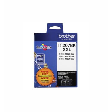 LC207BK - Brother Super High-Yield 1200 Pages Black Ink Cartridge for MFC-J4320DW MFC-J4420DW and MFC-J4620DW