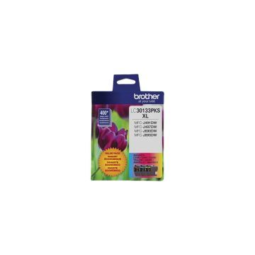 LC30133PKS - Brother Standard-Yield 200 Pages Cyan Magenta Yellow Ink Cartridge (Pack of 3) for MFC-J491DW MFC-J497DW and MFC-J895DW