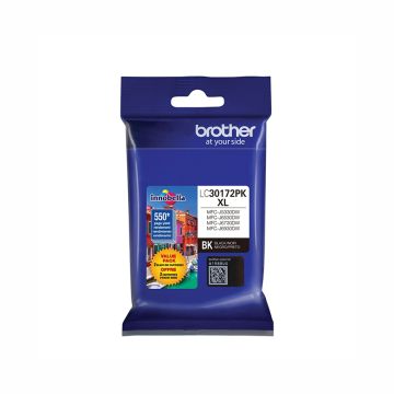 LC30172PK - Brother High-Yield 550 Pages Black Ink Cartridge (Pack of 2) for MFC-J5330DW MFC-J6530DW and MFC-J6930DW