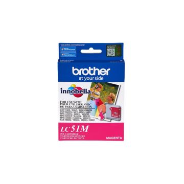 LC51M - Brother Standard-Yield 400 Pages Magenta Ink Cartridge for DCP-130C DCP-350C and MFC-845CW