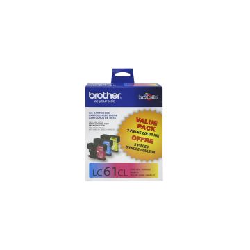 LC613PKS - Brother Standard-Yield 325 Pages Cyan Magenta Yellow Ink Cartridge (Pack of 3) for DCP-165C MFC-250C and MFC-6890CDW