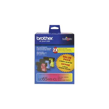 LC653PKS - Brother High-Yield 750 Pages Cyan Magenta Yellow Ink Cartridge (Pack of 3) for MFC-5890CN MFC-6890CDW and MFC-6490CW