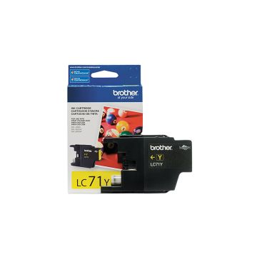 LC71Y - Brother Standard-Yield 300 Pages Yellow Ink Cartridge for MFC-J280W MFC-J425W and MFC-J430W