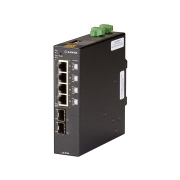 LIE402A - Black Box Gigabit Ethernet Poe++ Industrial Network Switch(4)10/100/1000-Mbps Copper Rj-45