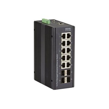 LIG1014A - Black Box Gigabit Ethernet Extreme Temperature Managed Switch(10)10/100/1000-Mbps Copper R