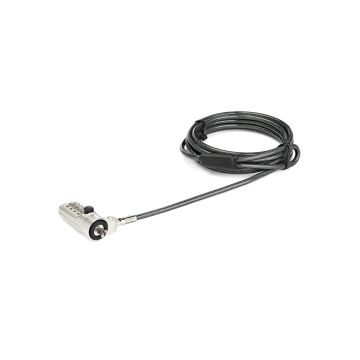 LTLOCKNBL - Startech 6.5Ft Combination Laptop Cable Lock Compatible W/ Noble Wedge Slot - Keyless 4-D