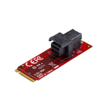 M2E4SFF8643 - StarTech AC U.2 to M.2 PCIE 3.0 Adapter Card f 2.5NVMe SSD 